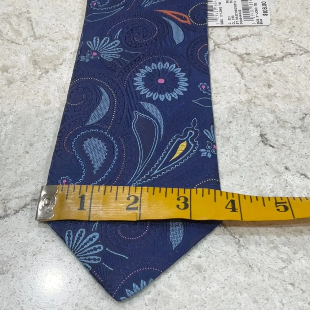 ROCHESTER Clotihng Blue tie with print - Picture 4 of 7